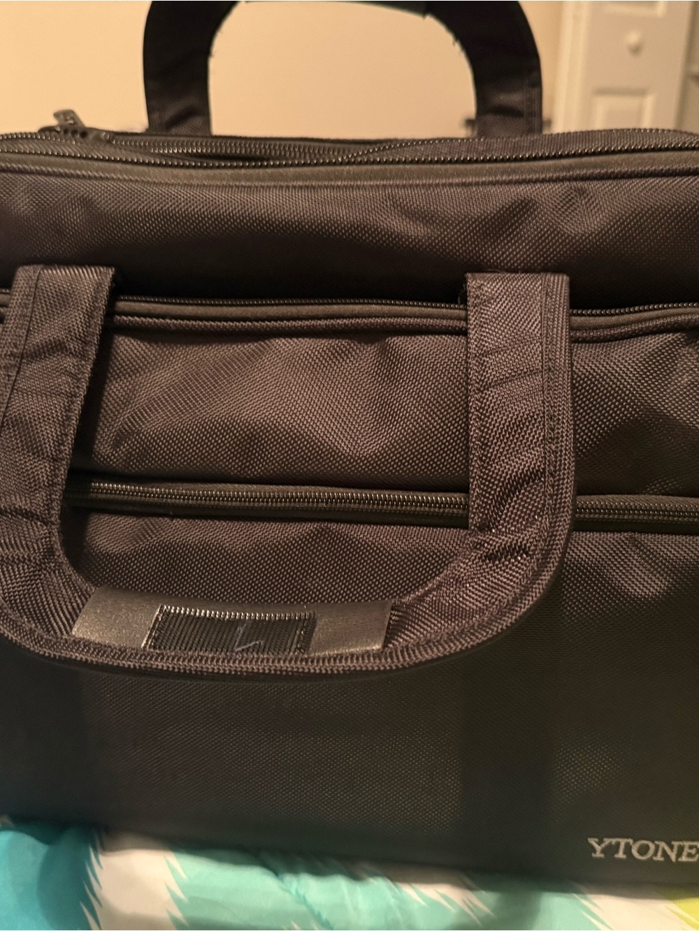 Black Laptop Briefcase - Professional Men's Work Bag